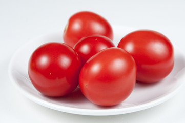 Tomatoes on a dish