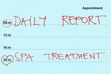 Fototapeta premium Appointment book
