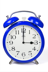 Wecker 3 Uhr / Three a clock  - blau / blue