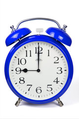 Wecker 9 Uhr / Nine a clock  - blau / blue