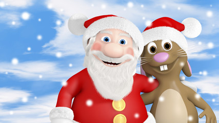 Weihnachtsmann und Osterhase
