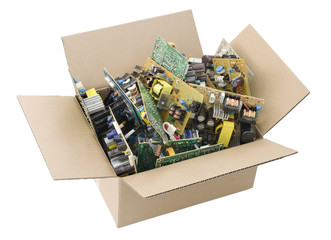 defective printed circuit boards in box
