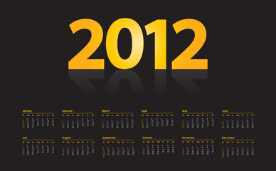 special calendar design for 2012