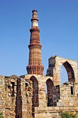 Foto op Plexiglas Qutub Minar, rovine e sito archeologico © lamio