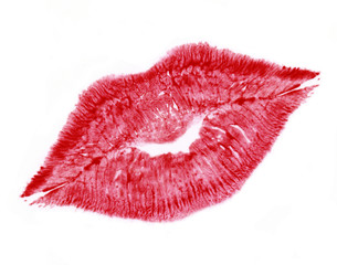 red lip print