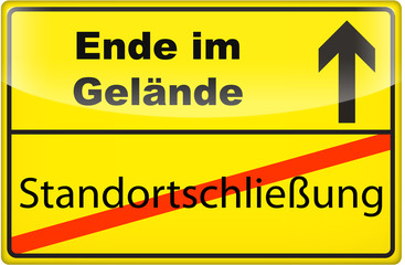 Standortschließung - Ende im Gelände