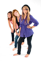 Obraz premium Sisters in line