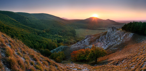 Autumn mountain in small Carpathian - Slovakia