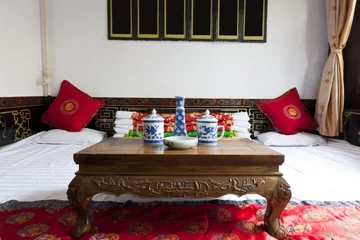Fototapeten Traditional Chinese house interior © ping han