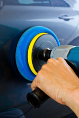 Hand hold car polisher