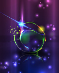 Vector shiny rainbow background