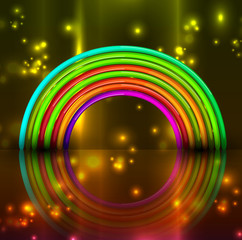 Vector shiny rainbow background