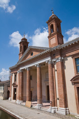 Fototapeta premium Old Hospital of St. Camillo. Comacchio. Emilia-Romagna. Italy.