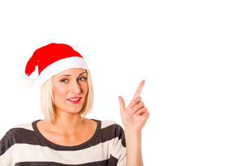 Blonde girl ready for christmas