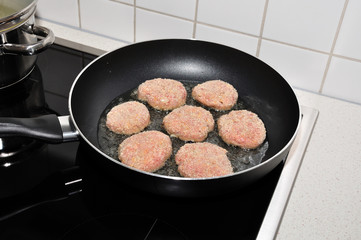 Raw meatballs.