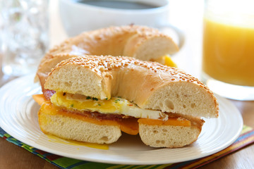 Breakfast Bagel Sandwich