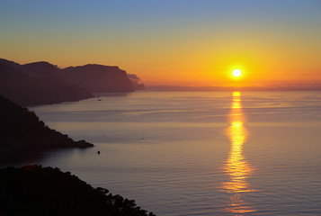 Fototapeta premium Sunset in Majorca