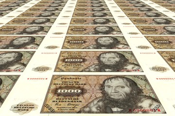 Alte 1000 DM Banknoten