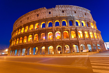 The Majestic Coliseum, Rome, Italy.