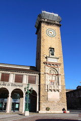 Fototapeta premium Historic tower bell, old town, Bergamo, Lombardy, Italy