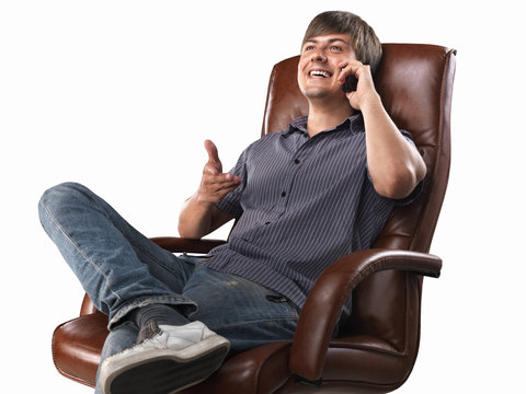 Positive mobile phone conversation