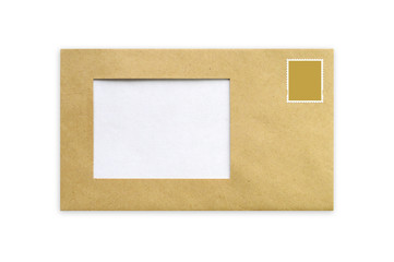Envelope with stamp
