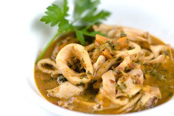 Calamari soup