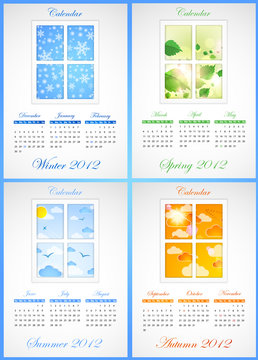 Calendar 2012. Vector