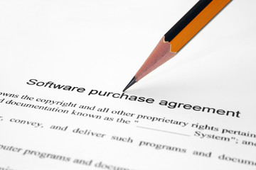 Software purchase agreement