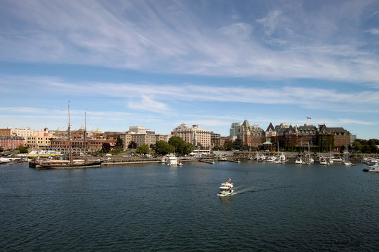 Victoria BC Inner Harbour City Skyline