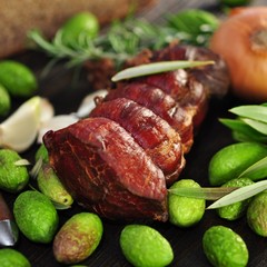 Oliven, Fleisch