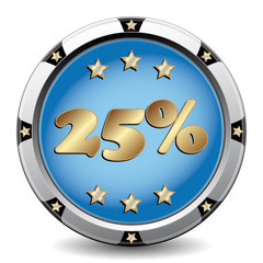 25 PERCENT ICON