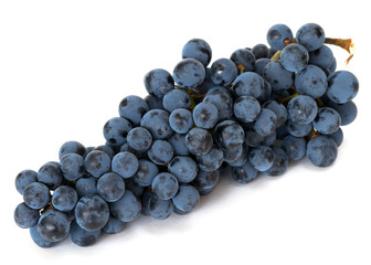 grapes over white background