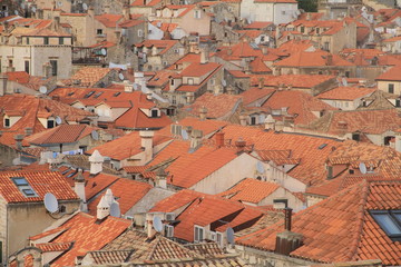 Fototapeta na wymiar Dächer in der Altstadt von Dubrovnik (Kroatien)
