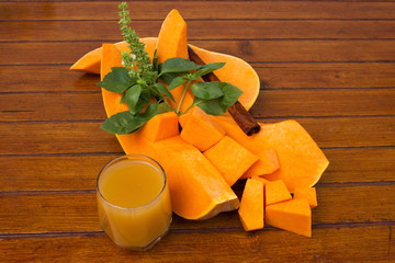 Edible pumpkin and juice