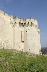 Fototapeta na wymiar château médieval à Villeneuve lez Avignon, France