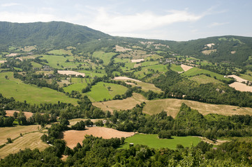Montefeltro (Marches, Italy), landscape from Pennabilli
