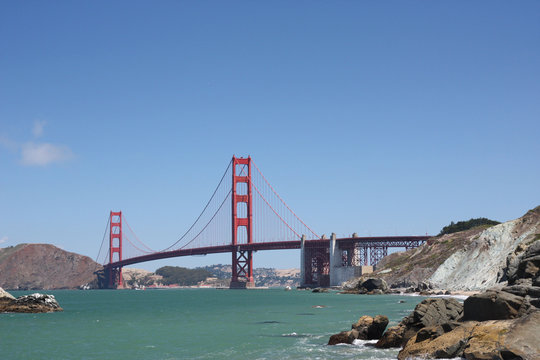 San Francisco, Golden gate down view