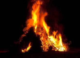 Fototapeta na wymiar November 5th Village Bonfire