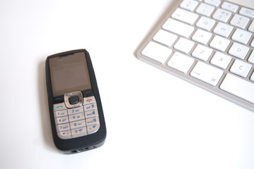 Mobile phone and Keyboard