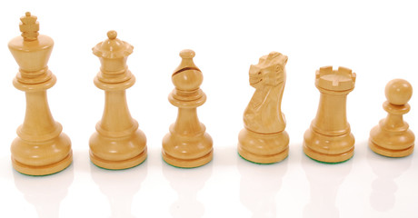 The chess pieces