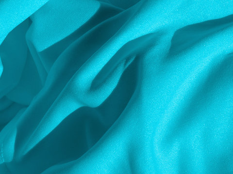 hellblau gewellte Textilie