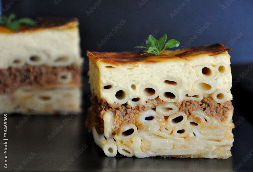 Wall mural Greek Traditional Pastitsio Pasticcio