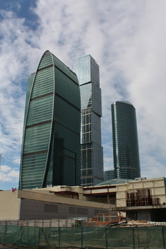 Buildings of the area "Moscow City"