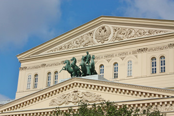bronze quadriga of the Bolshoi Theatre by Peter Klodt