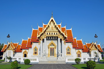 Obraz premium Marble temple in Bangkok