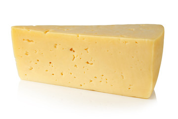 Cheese on a white background.