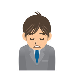 ビジネスマン A 風邪 疲労