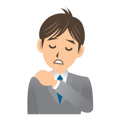 ビジネスマン A 風邪 肩こり
