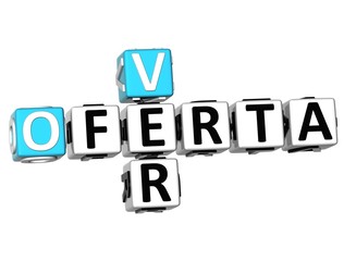 3D Ver Oferta Crossword